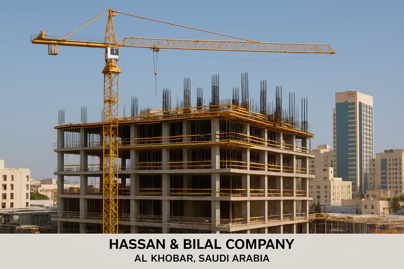 Hassan & Bilal Company construction project in Al-Khobar, Saudi Arabia Hassan & Bilal Company construction project in Al-Khobar, Saudi Arabia